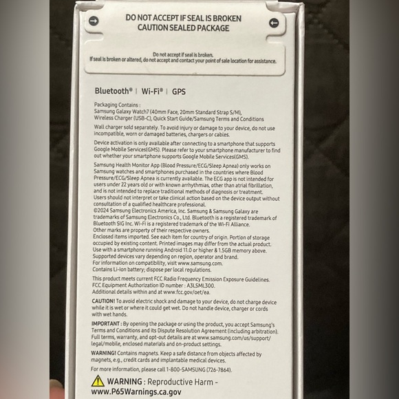 NEW $250 Samsung Galaxy Watch 7 Aluminum Smartwatch 40mm BT Cream Color - Picture 8 of 8